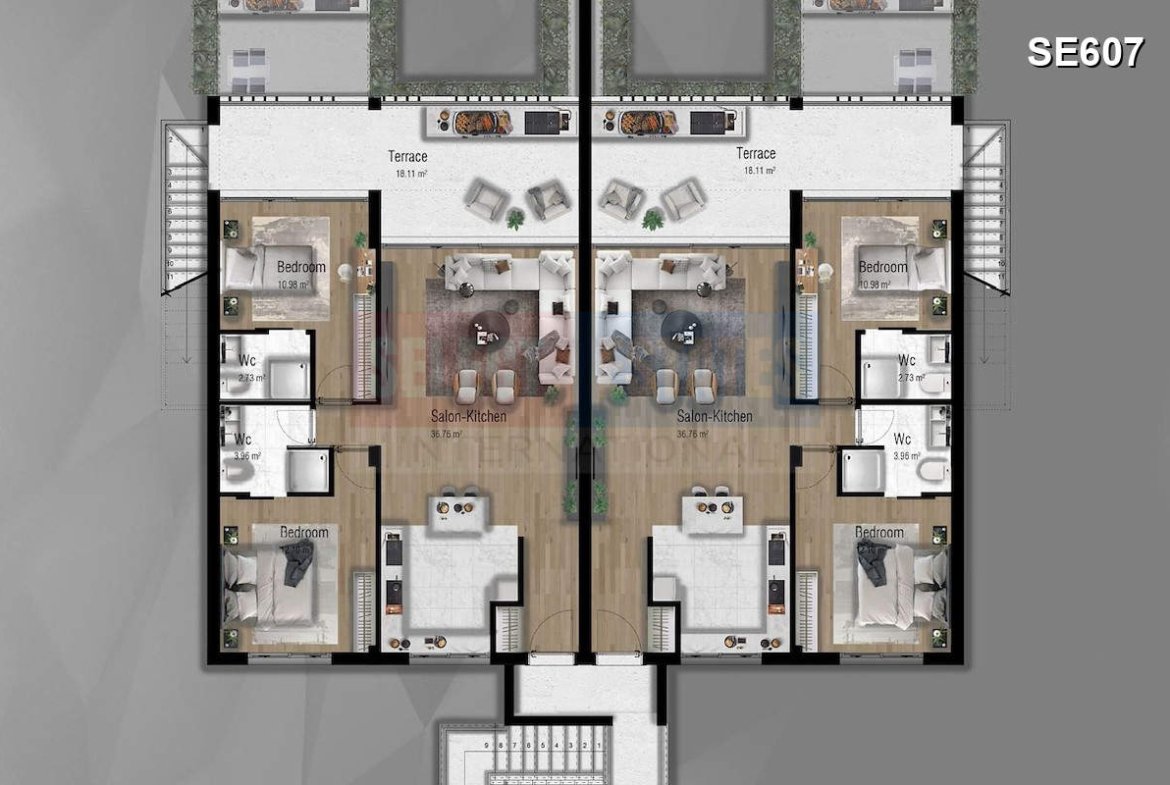 Tatlısu’da Lüks Deniz Manzaralı Apartman