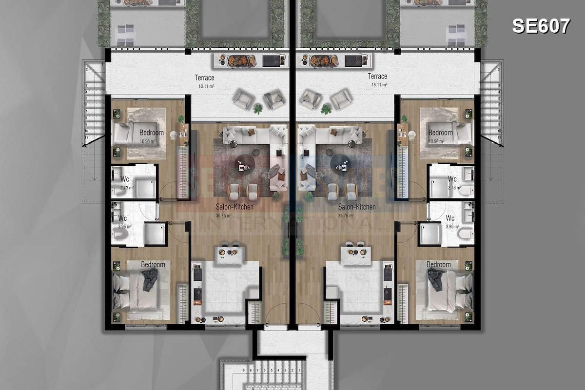 Tatlısu’da Lüks Deniz Manzaralı Apartman