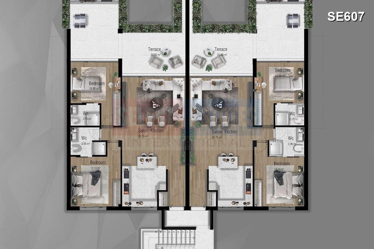 Tatlısu’da Lüks Deniz Manzaralı Apartman