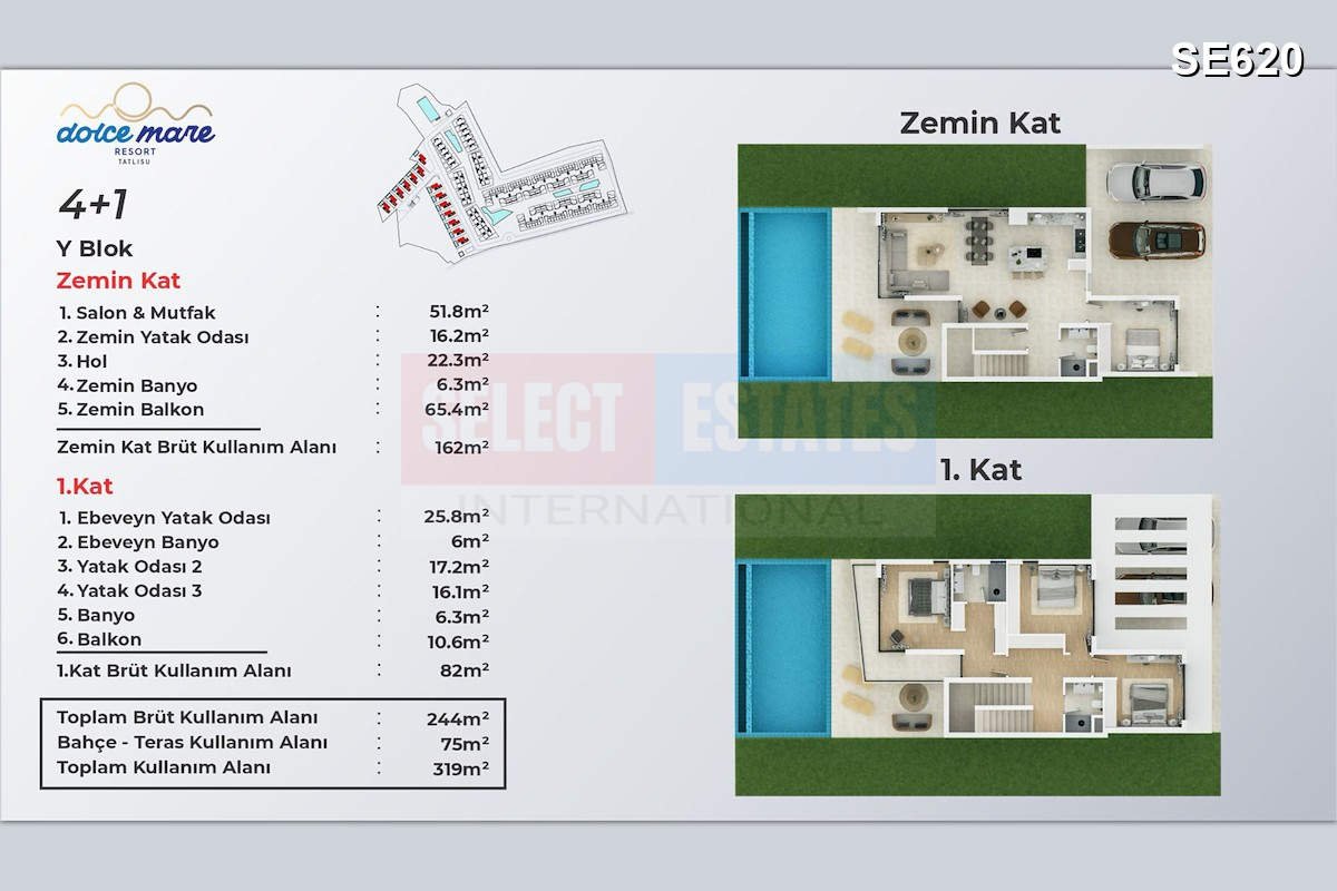 Moderne Küstenvilla in Tatlısu