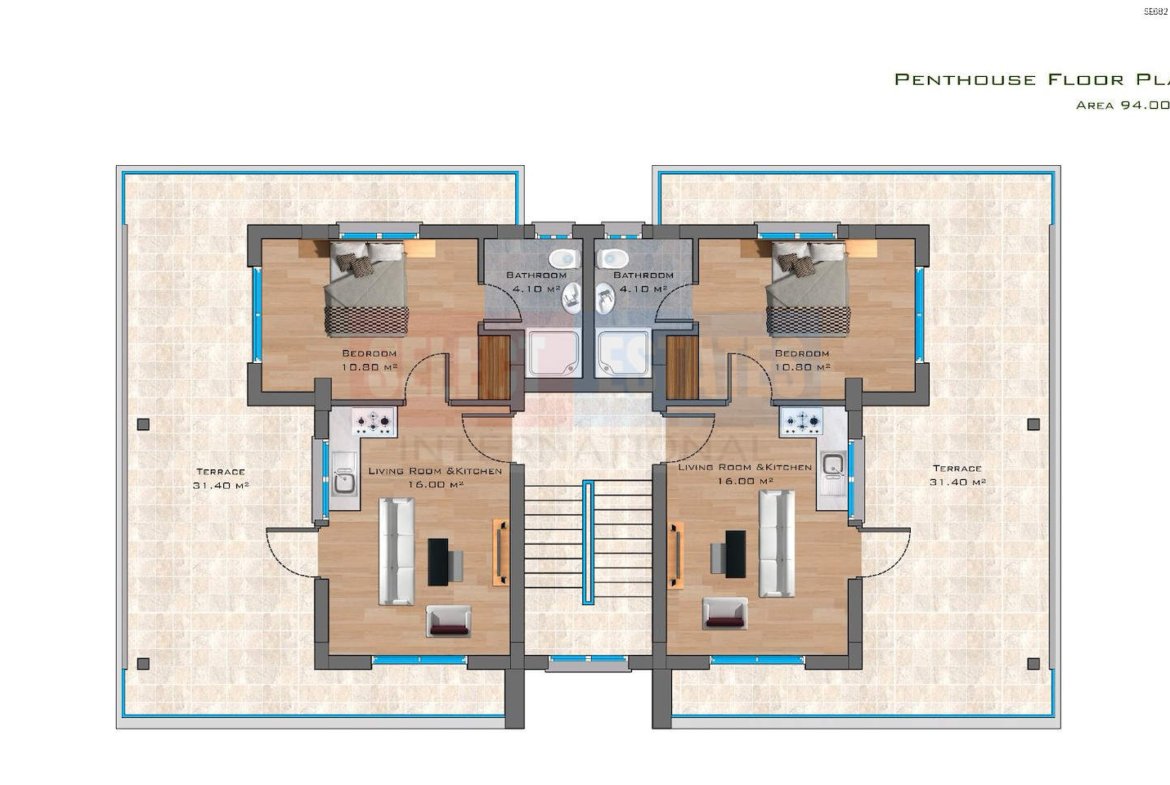 Ready-to-Move Penthouse in İskele