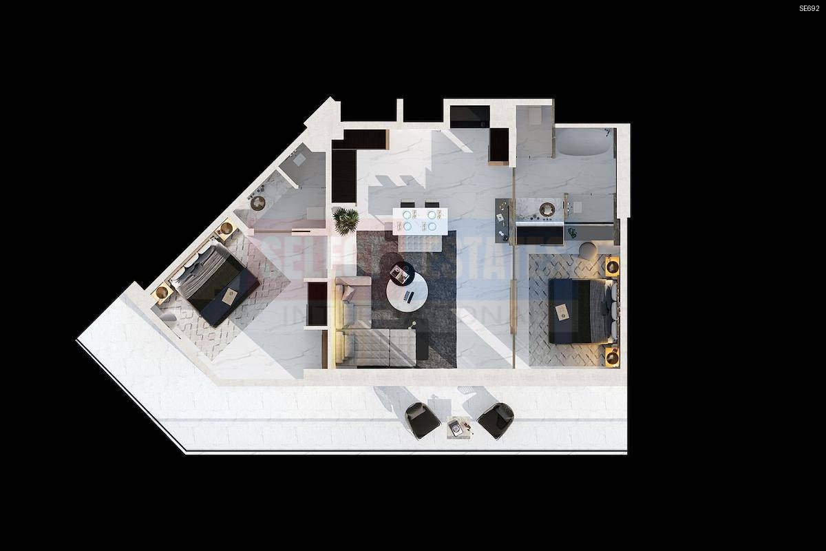 İskele Long Beach Lüks Apartmanı