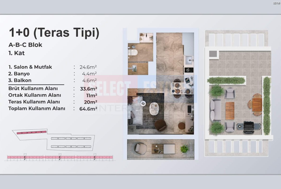 Move-in Ready Studio in Yeni Boğaziçi