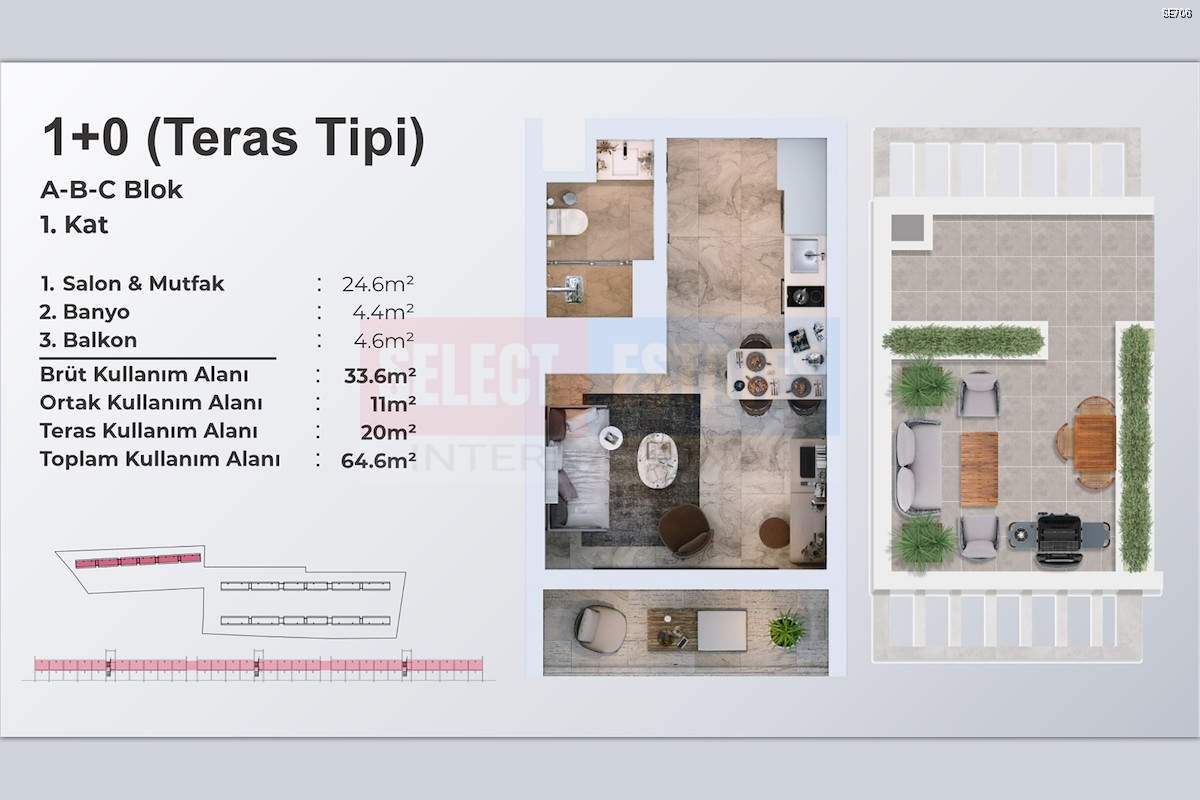 Move-in Ready Studio in Yeni Boğaziçi