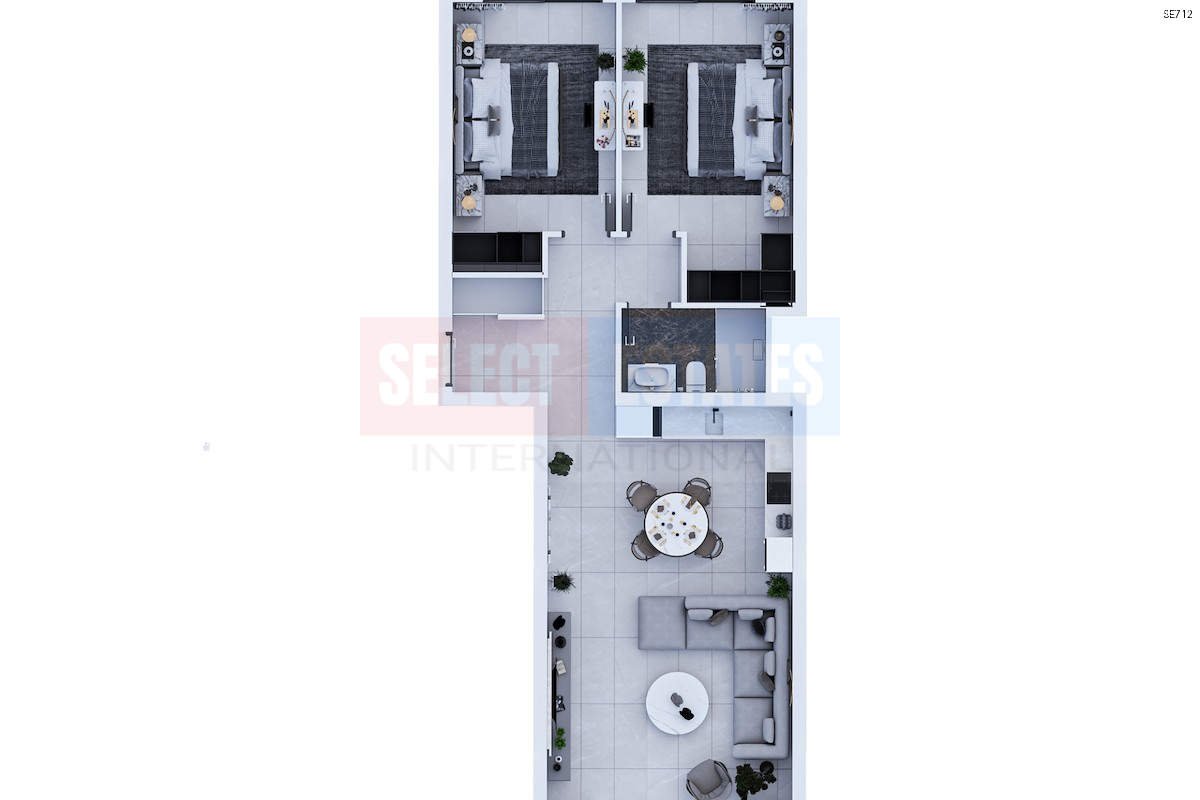 SE712_023 İskele Long Beach Luxury Apartment