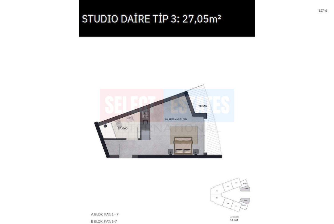 Modern Sea View Studio in Gaziveren