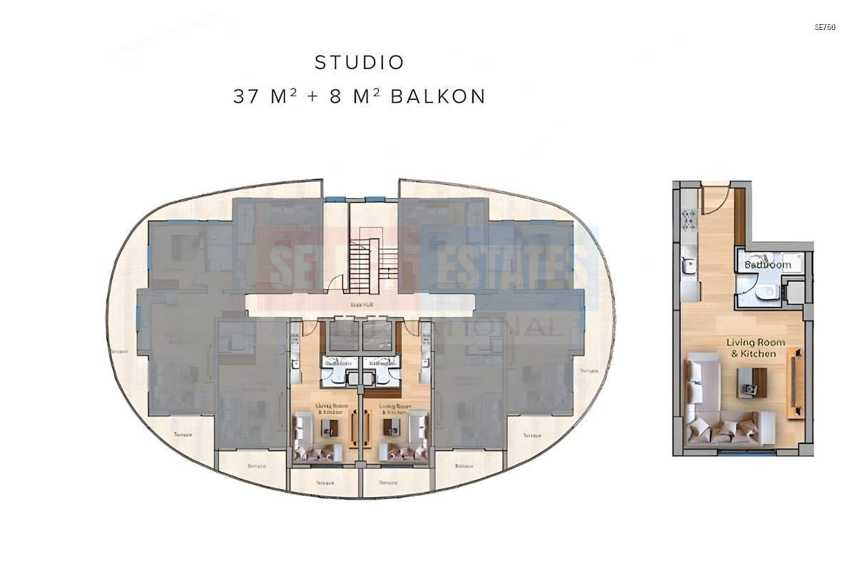 İskele Long Beach Luxury Studio