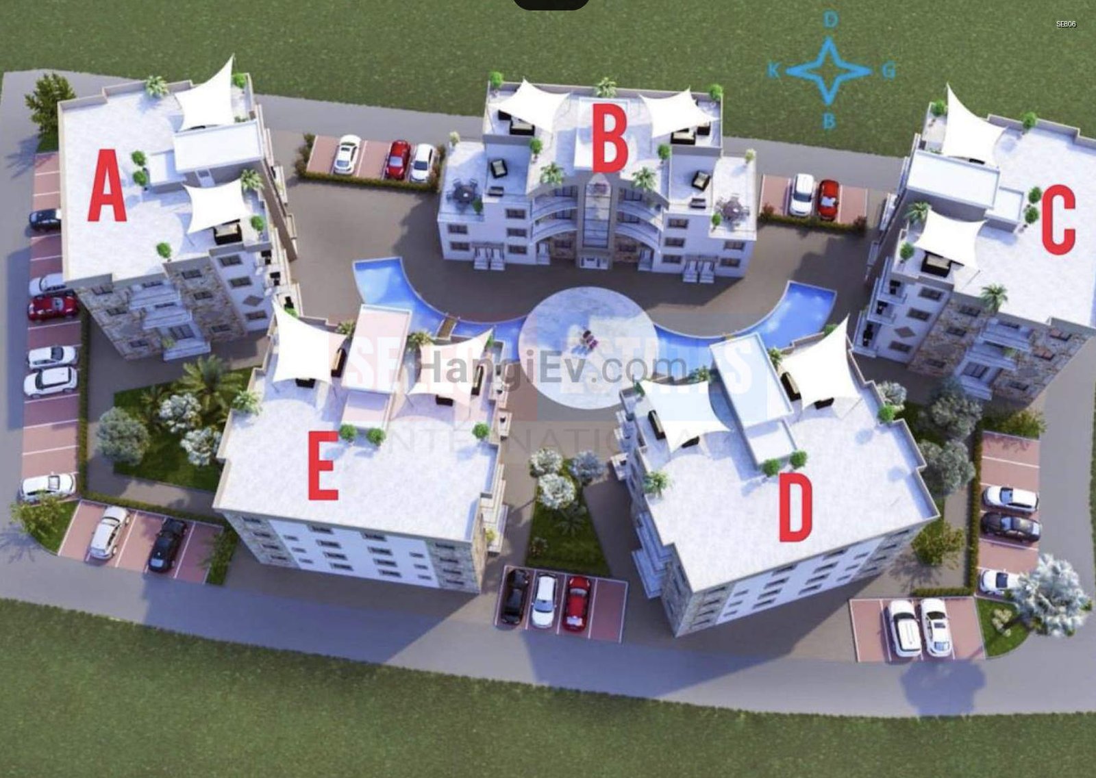 SE806_014 Brand New Apartment with Pool in Alsancak