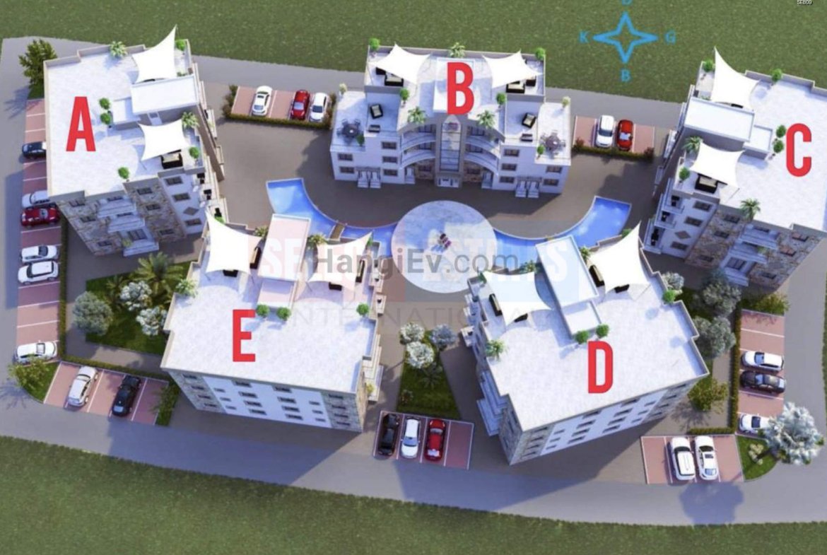 Brand New Apartment with Pool in Alsancak