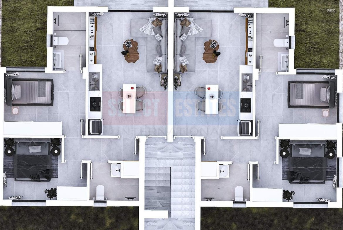 Luxury Garden Apartment in Karaağaç