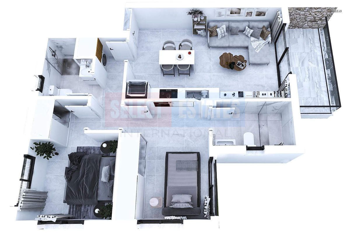 SE830_009 Luxury Garden Apartment in Karaağaç