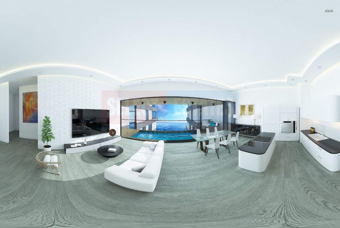 Luxury Apartment with Pool in Kyrenia Center