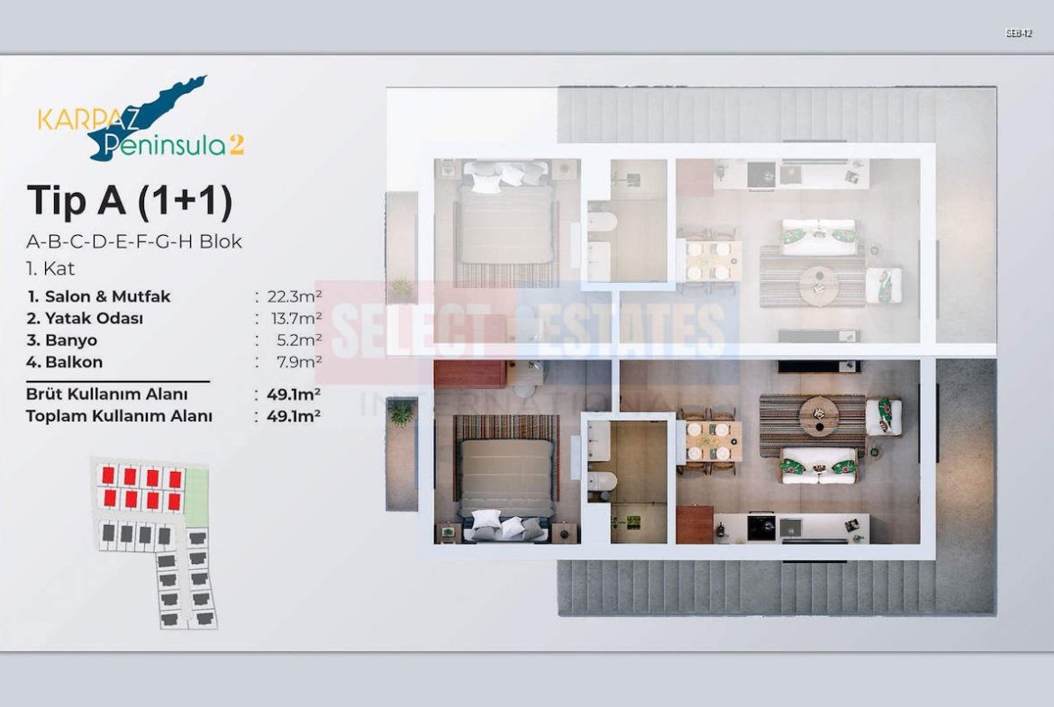 Ready to Move In Apartment in Karpaz