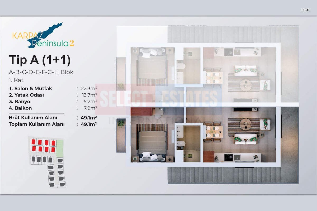 Ready to Move In Apartment in Karpaz