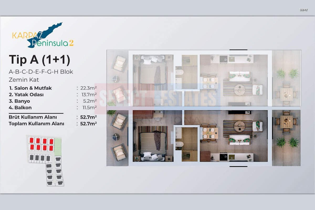 Ready to Move In Apartment in Karpaz