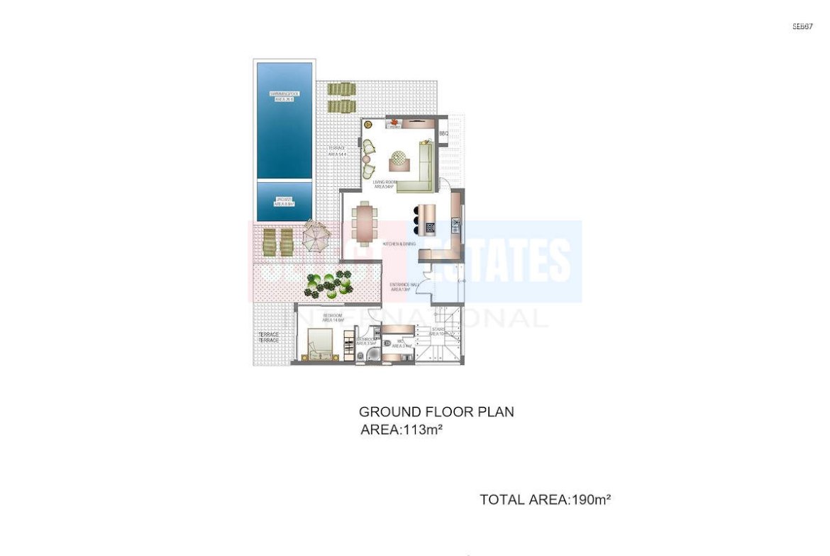Luxury Villa with Pool in Çatalköy