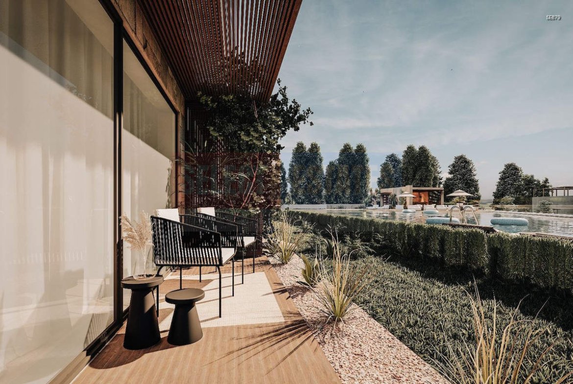 Modern Garden Apartment in Esentepe