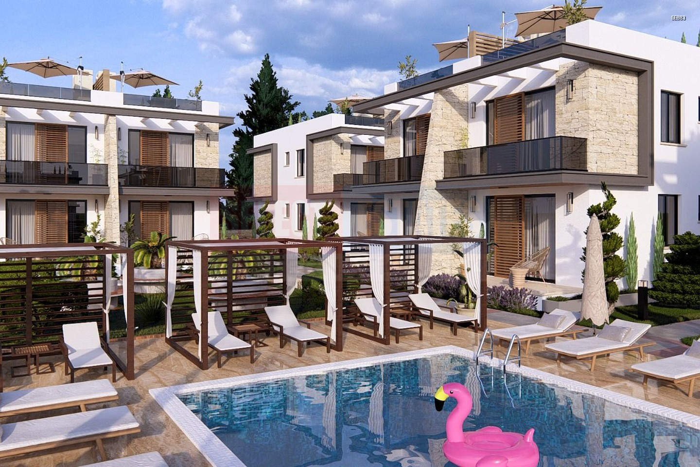 Luxury Apartment with Garden in Lapta