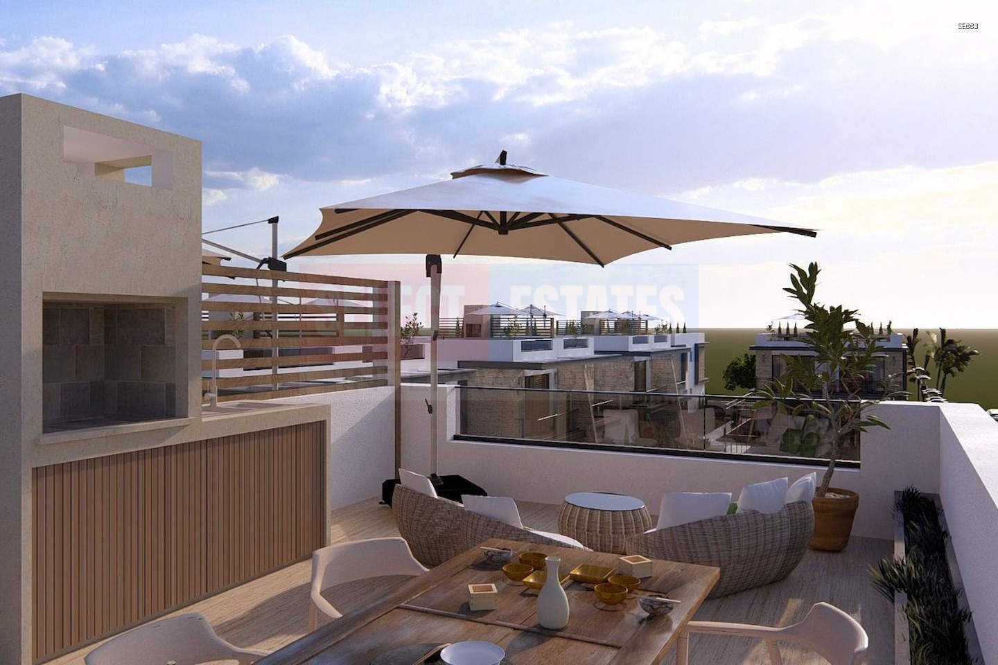 Luxury Apartment with Garden in Lapta