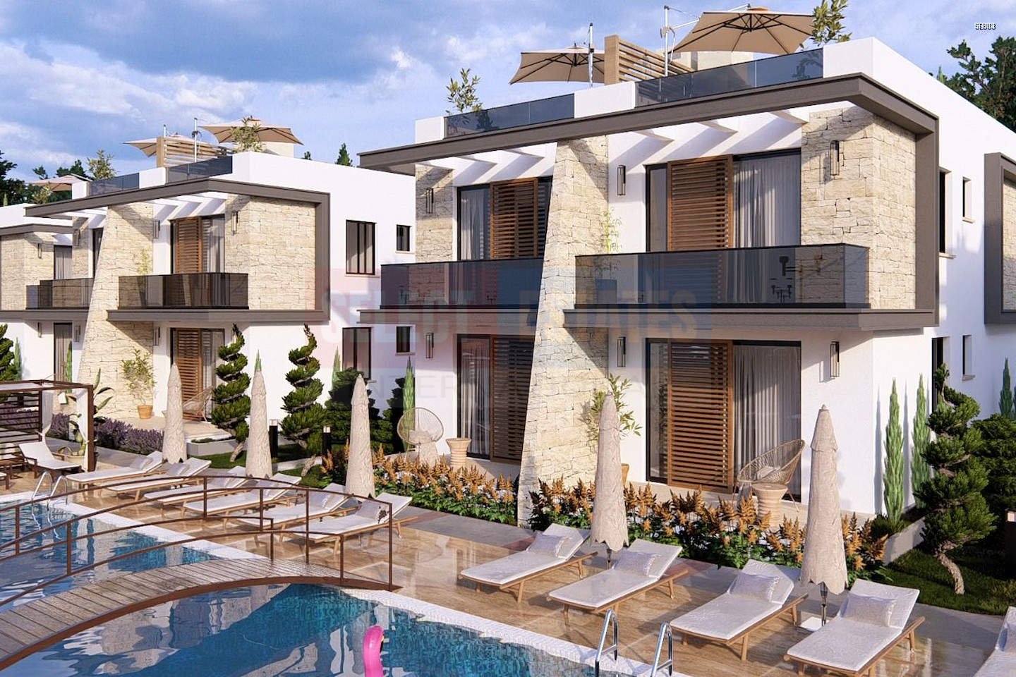 Luxury Apartment with Garden in Lapta