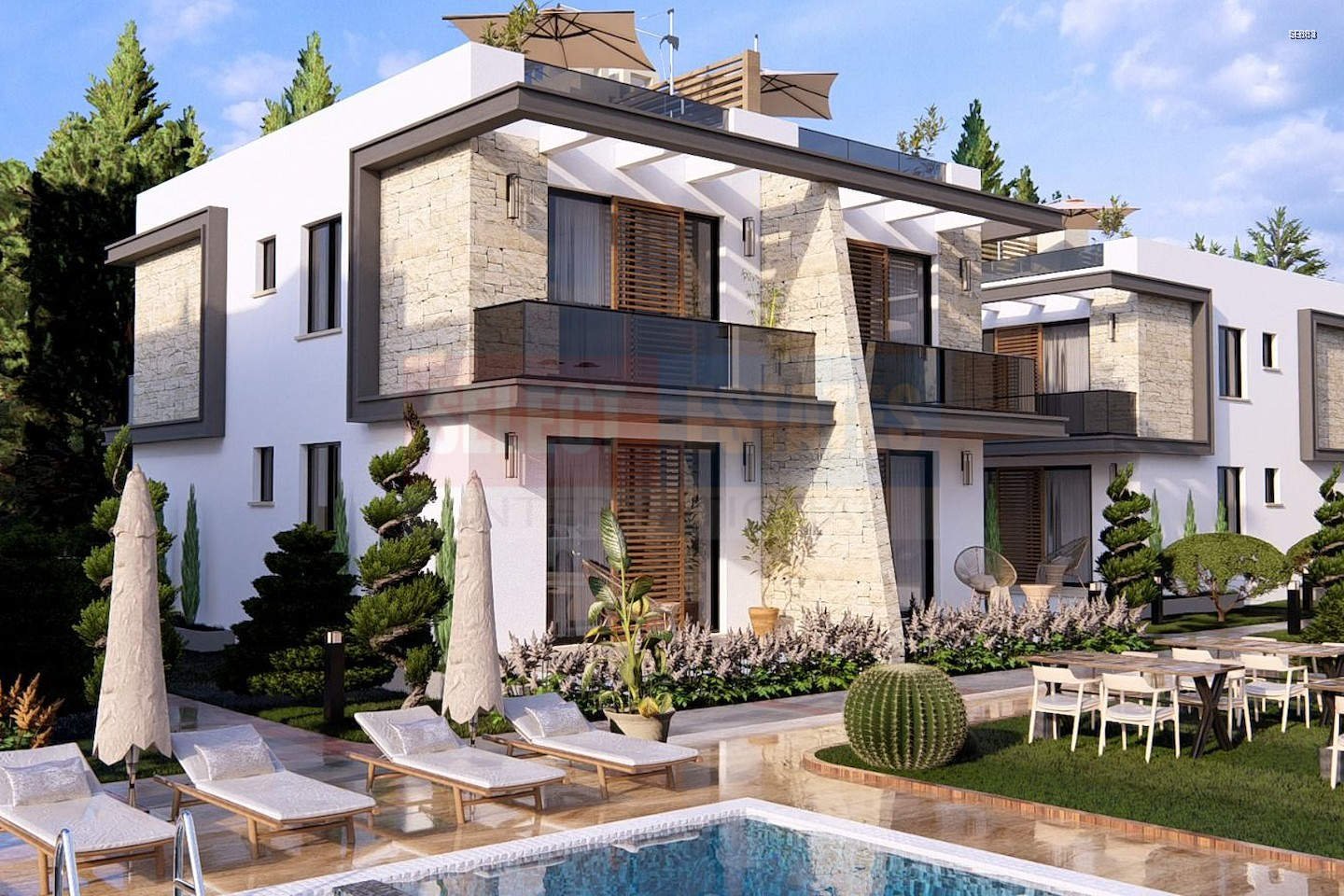 Luxury Apartment with Garden in Lapta