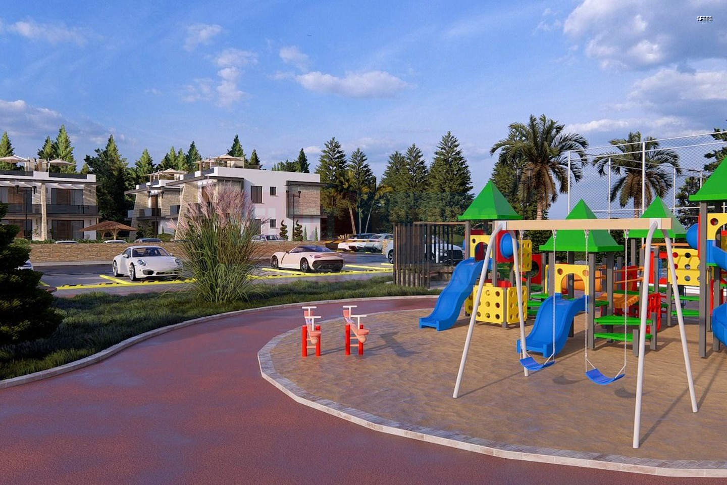 Luxury Apartment with Garden in Lapta