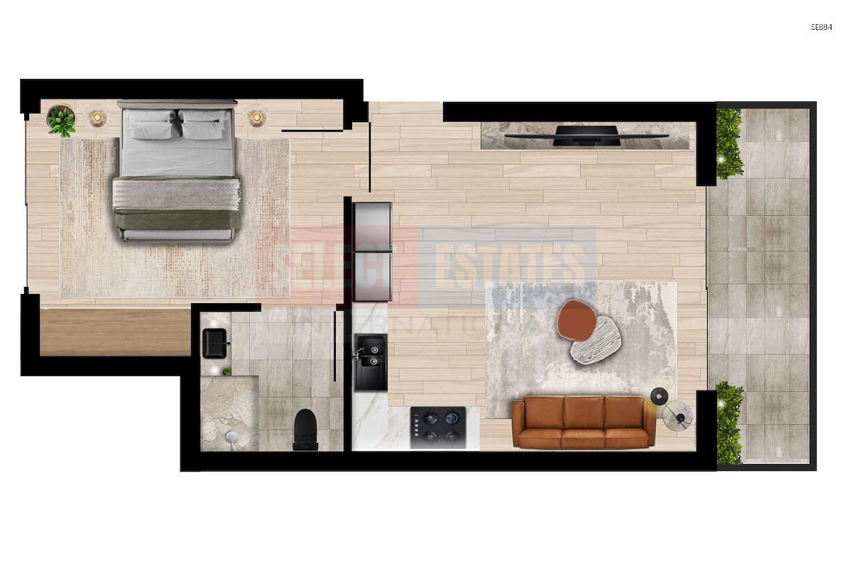 Penthouse with Private Terrace in Esentepe
