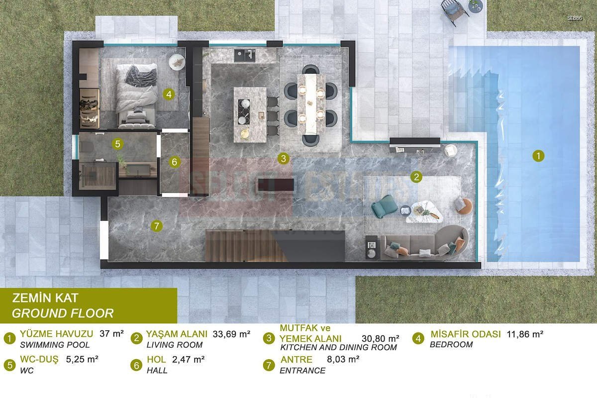 Luxury Villa with Sea View in Edremit