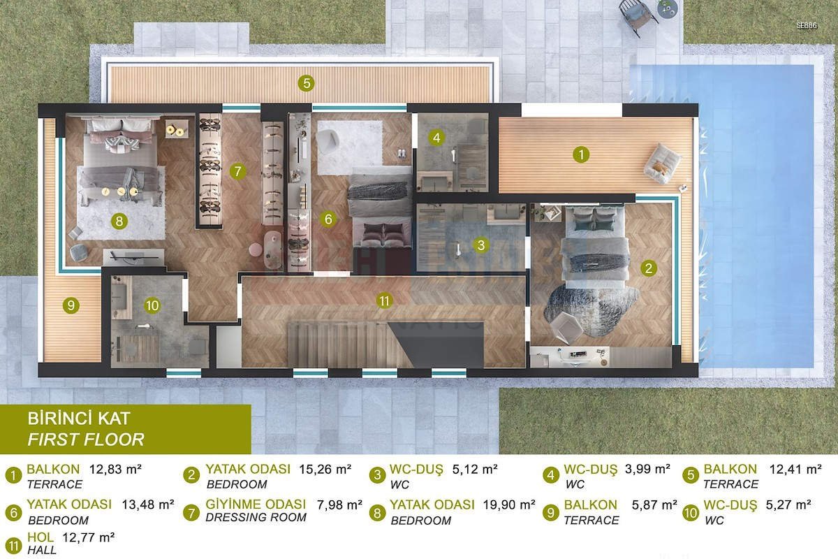 Luxury Villa with Sea View in Edremit