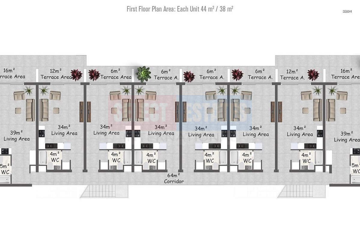 Luxury Studio Penthouse in Esentepe