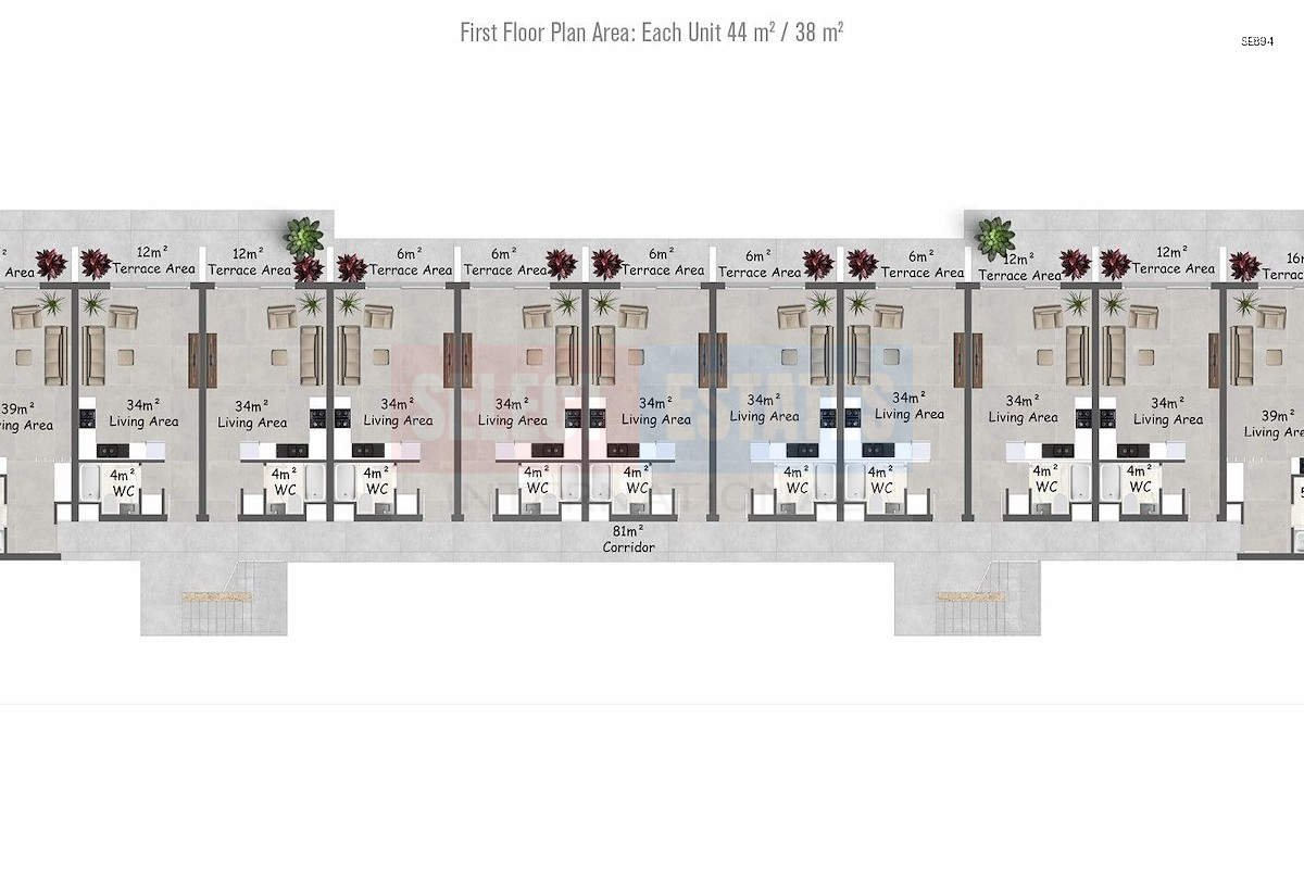 Luxury Studio Penthouse in Esentepe