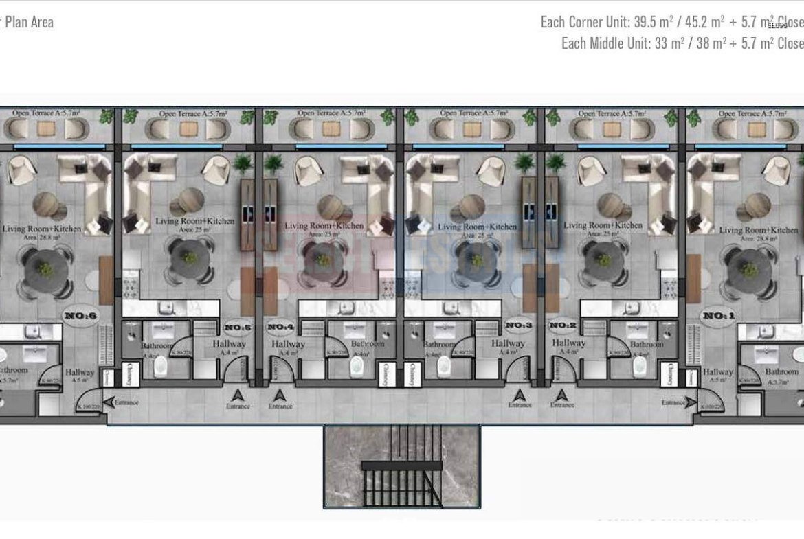 Luxury Studio Penthouse in Esentepe