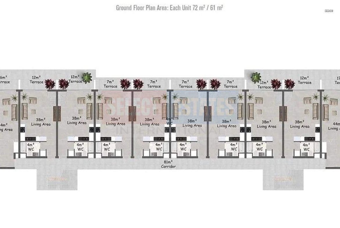 Luxury Garden Apartment in Esentepe