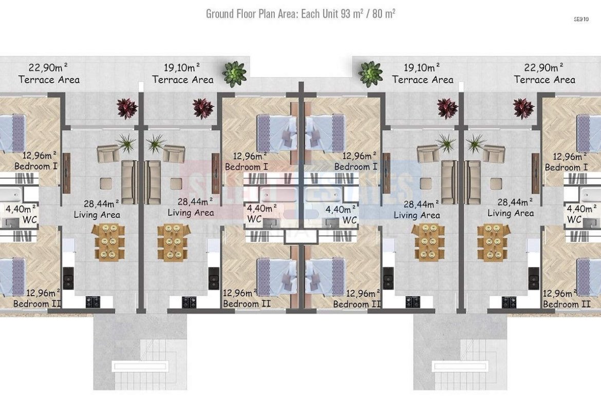 Luxury Garden Apartment in Esentepe