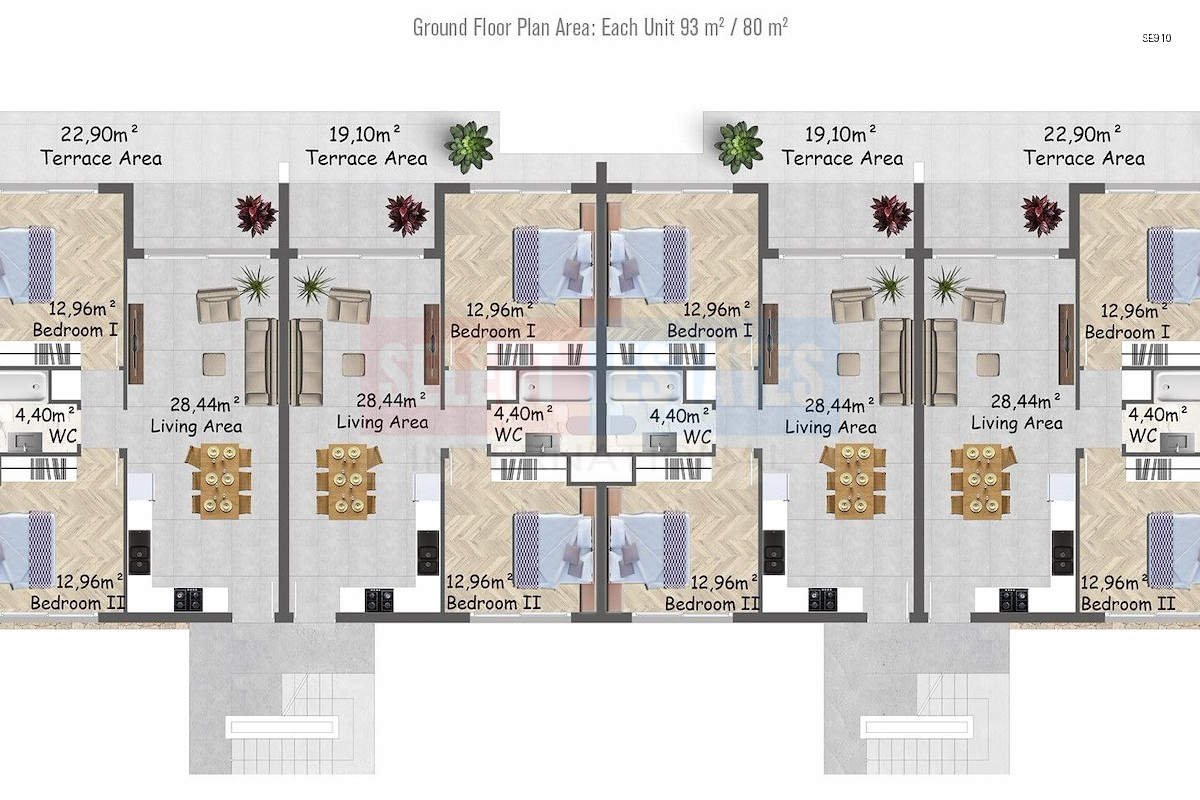 SE910_009 Luxury Garden Apartment in Esentepe