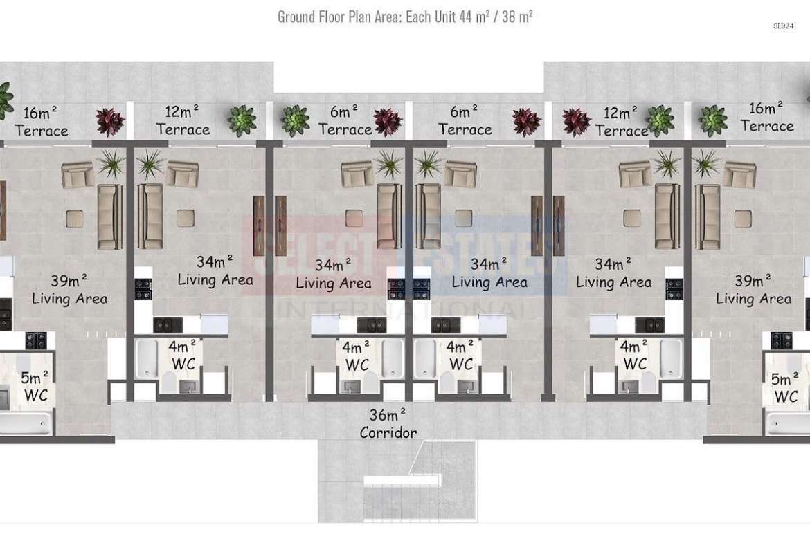 Luxury Garden Apartment in Esentepe