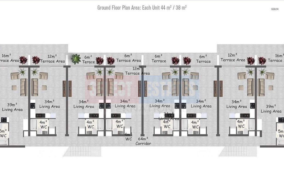 Luxury Garden Apartment in Esentepe