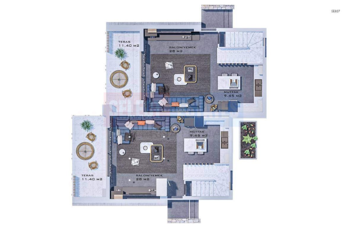 Ready to Move In Semi-Detached Villa in Bahçeli