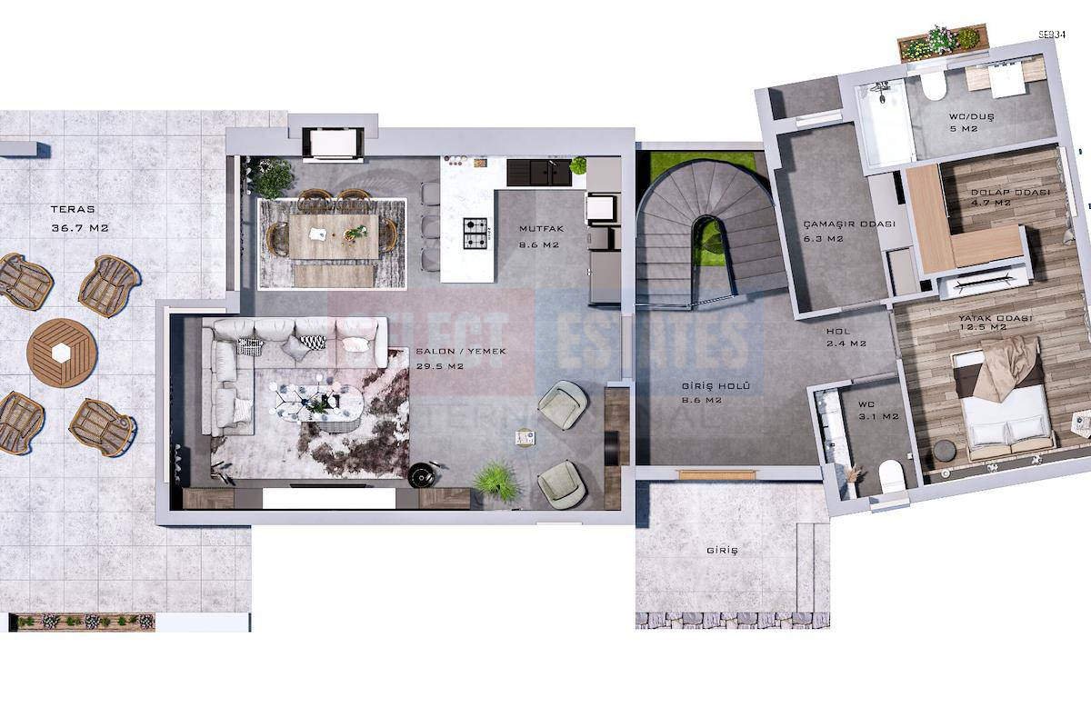 Luxury Villa with Pool in Bahçeli