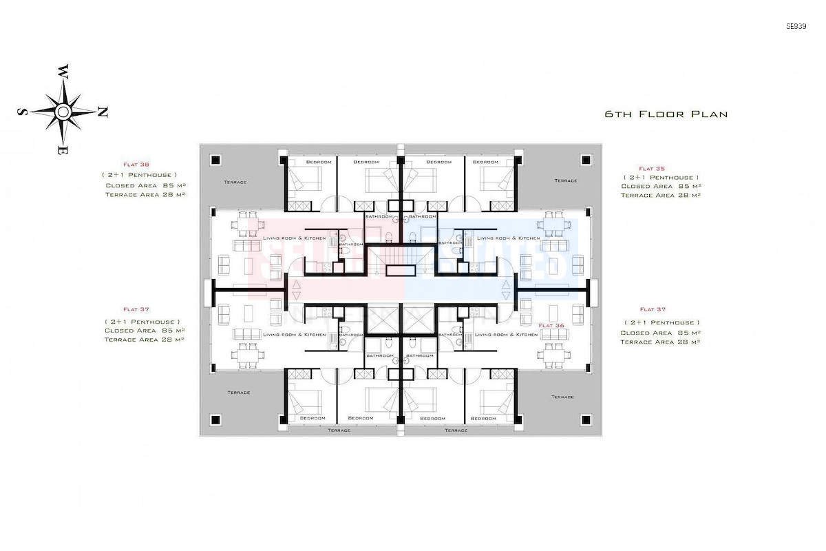SE939_020 Ready to Move Apartment in Kyrenia Center