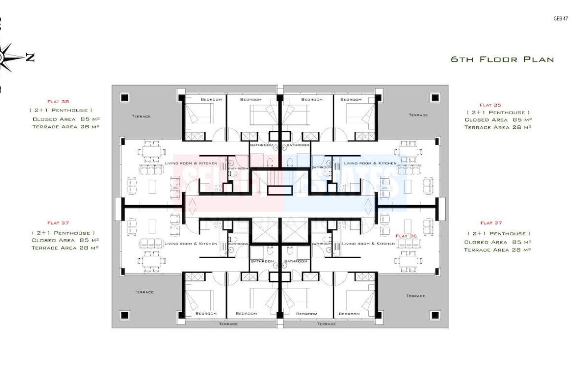 Ready-to-move-in Apartment in Girne Center