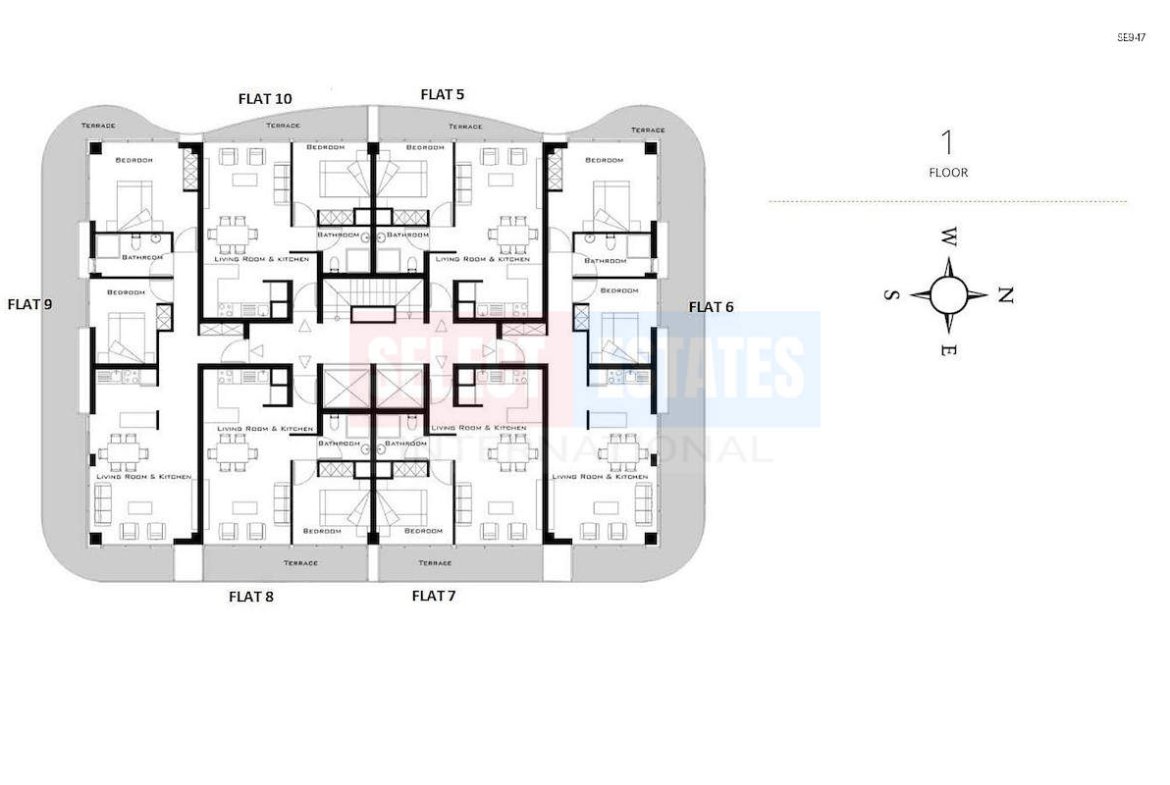 Ready-to-move-in Apartment in Girne Center