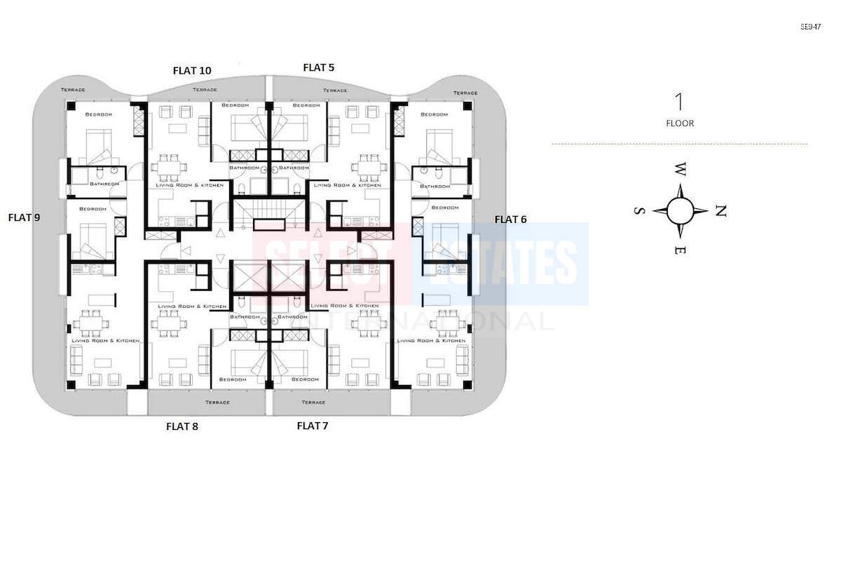 SE947_018 Ready-to-move-in Apartment in Girne Center
