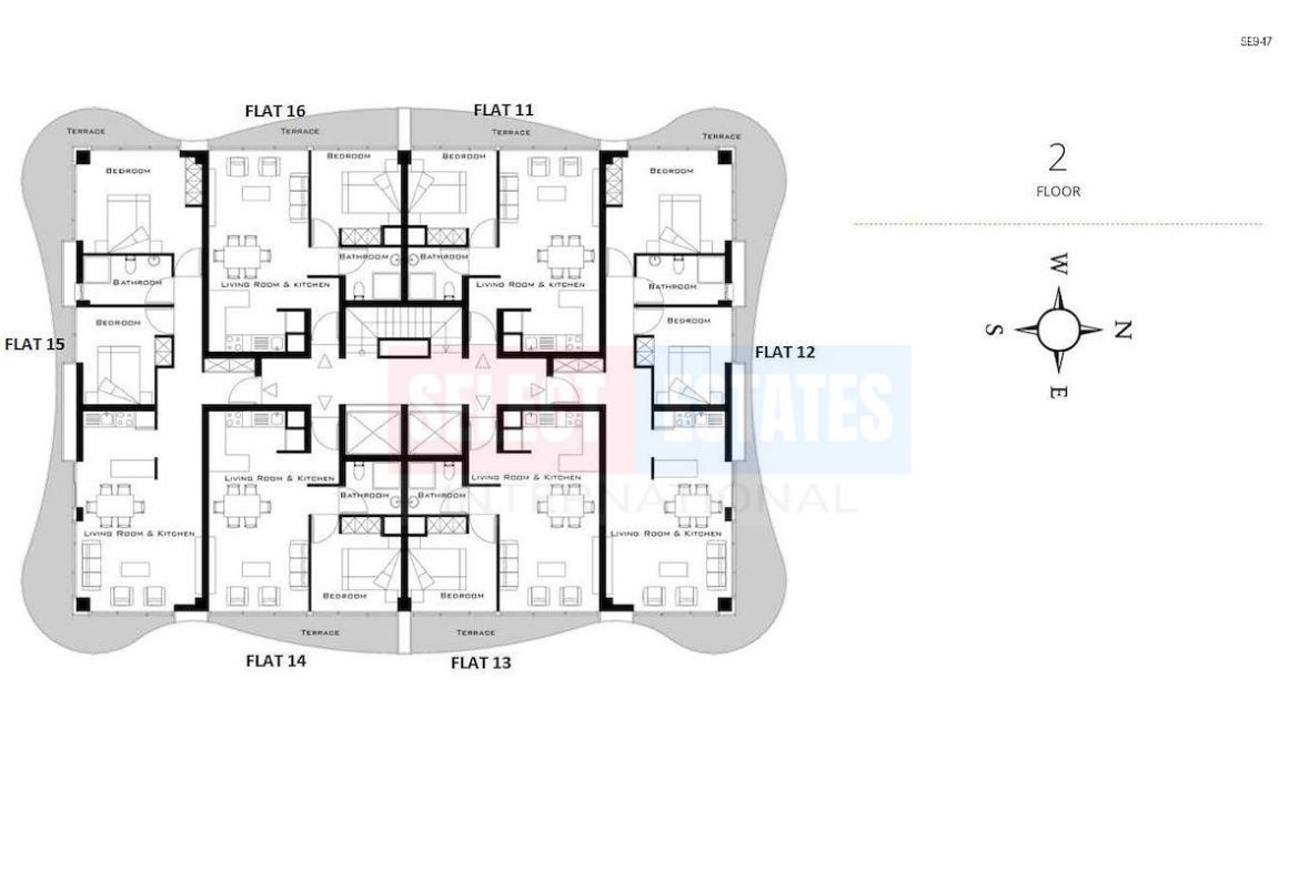 Ready-to-move-in Apartment in Girne Center