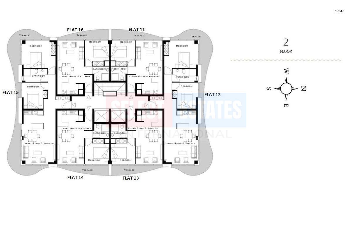 SE947_019 Ready-to-move-in Apartment in Girne Center