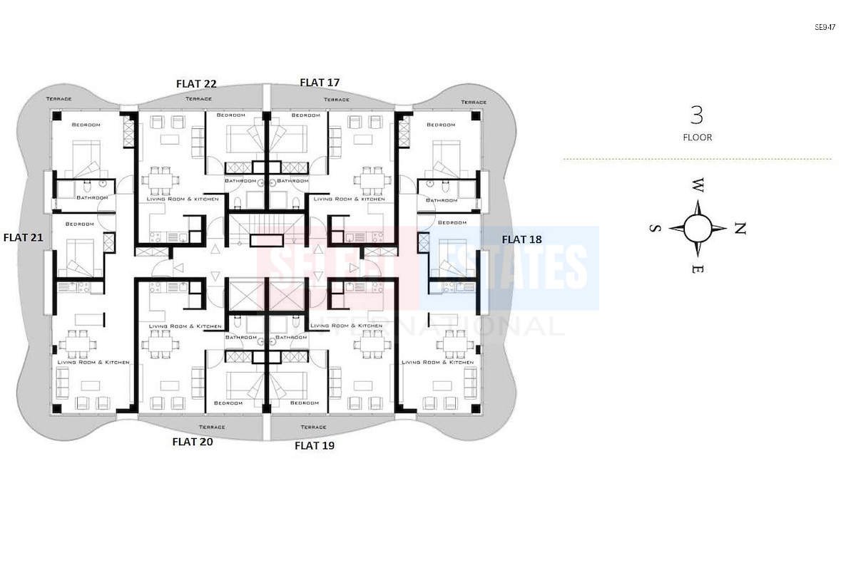 SE947_020 Ready-to-move-in Apartment in Girne Center