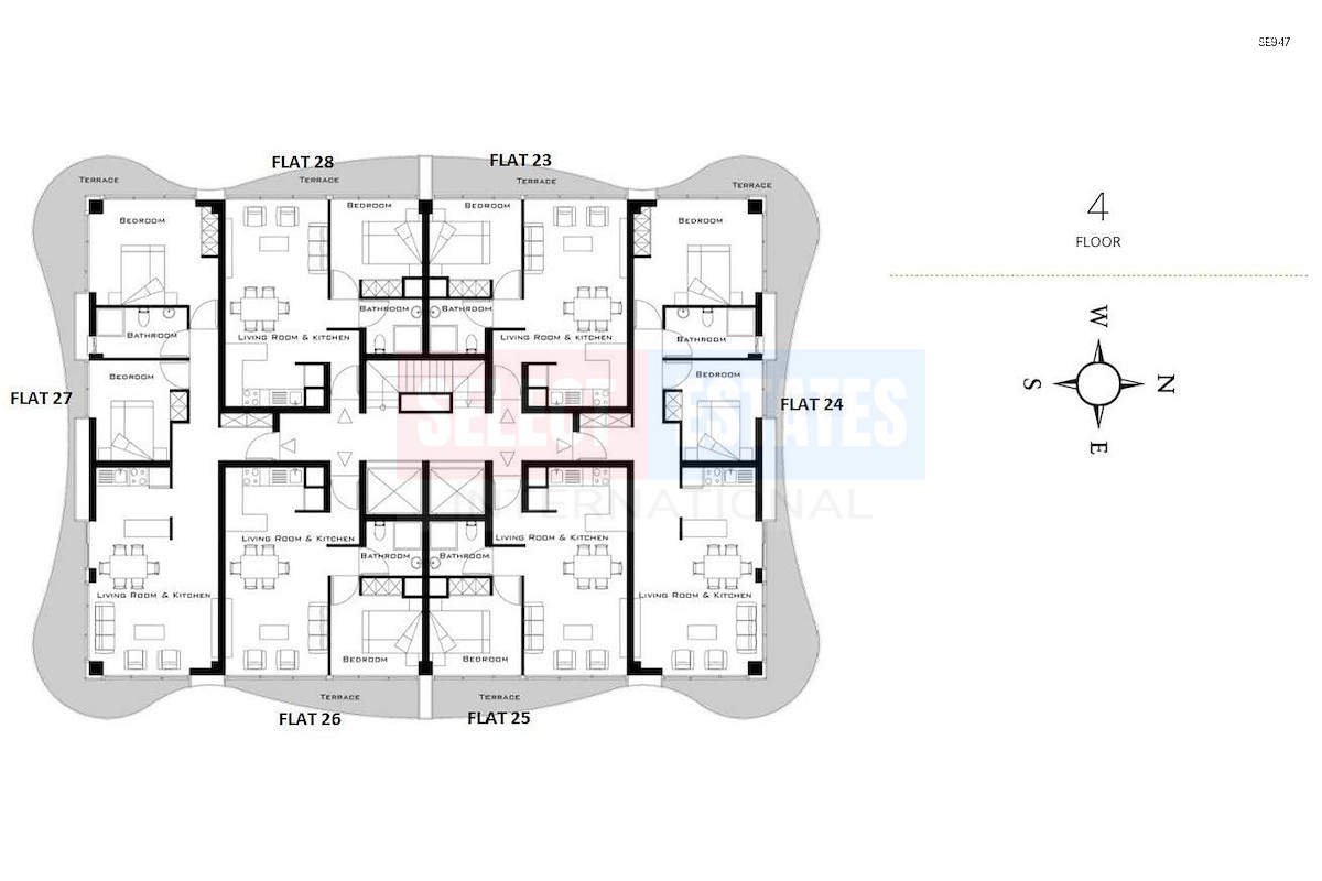 SE947_021 Ready-to-move-in Apartment in Girne Center