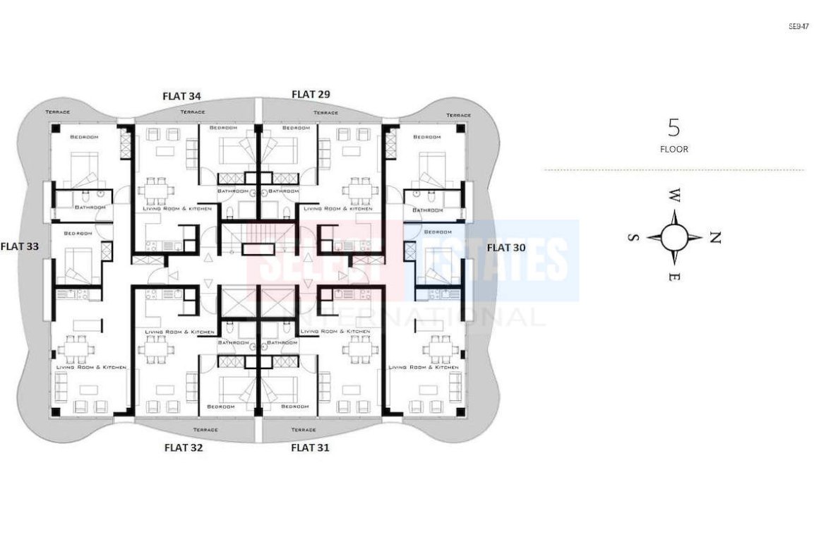 Ready-to-move-in Apartment in Girne Center