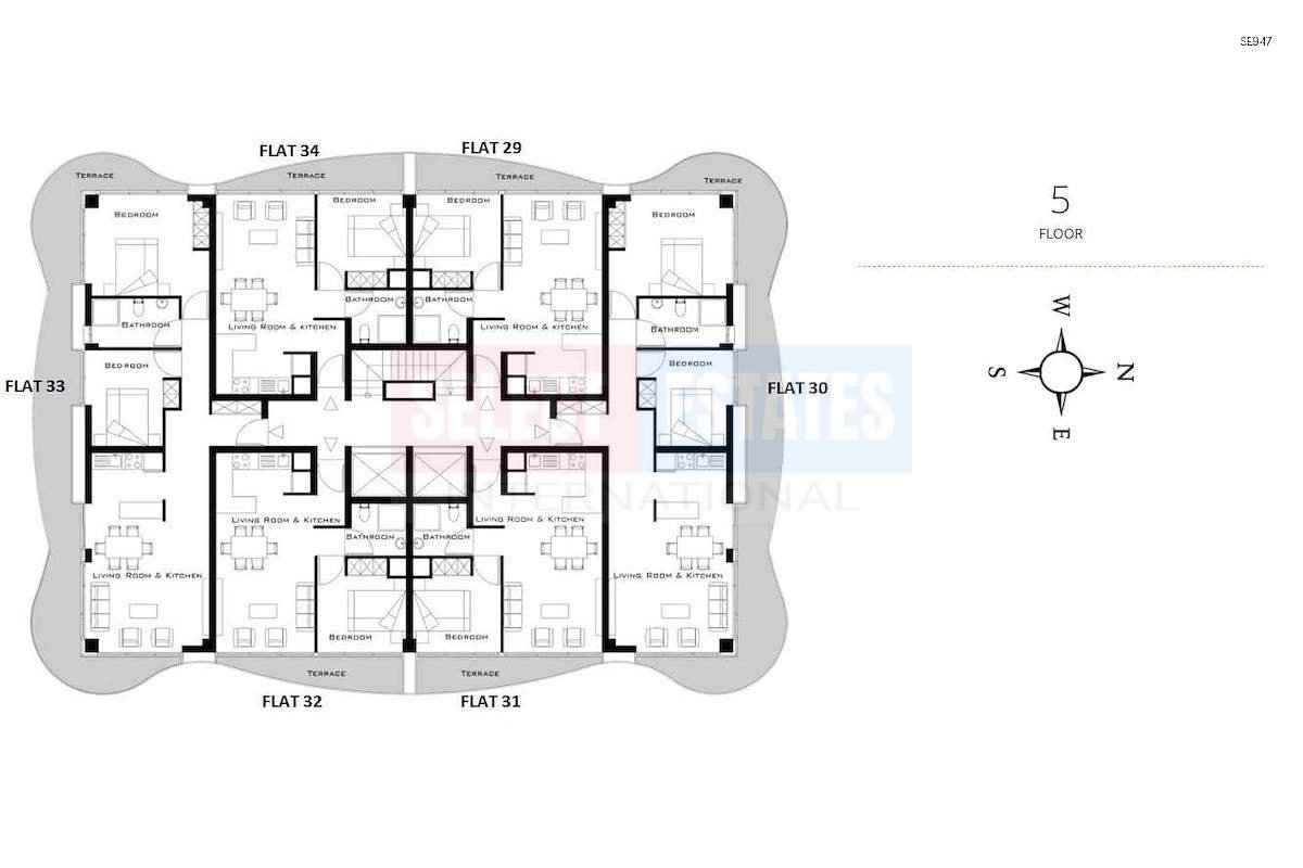 SE947_022 Ready-to-move-in Apartment in Girne Center