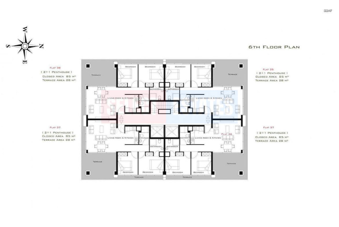 Ready-to-move-in Apartment in Girne Center